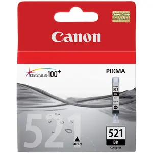 Comparateur de prix : MM Canon CLI-521BK - photo noire - original - reservoir d'encre