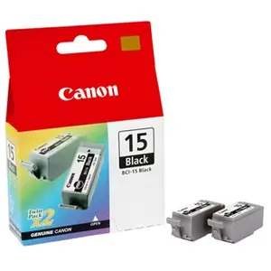 Comparateur de prix : Canon - Pack Double de Cartouche d'encre BCI-15BK noir (8190A002)