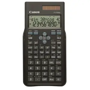 Comparateur de prix : Calculatrice scientifique CANON F-715SG - 10 chiffres + 2 exposants - Panneau solaire, pile - Noir