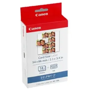CANON KC-18IL Kit 18 Impressions Contenant chacune 8 Mini-Autocollants pas cher