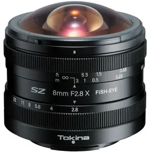 Tokina TO1-SZX008F SZ 8mm F2.8 Fisheye MF- Fujifilm X, Noir pas cher