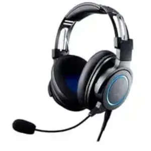 Audio-Technica ATH-G1 écouteur/casque Avec fil Arceau Jouer Noir, Bleu pas cher
