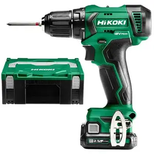 Hitachi Perceuse visseuse 12V (2X2.5 Ah) + chargeur en Hitcase Hikoki DS12DAWEZ pas cher