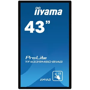 iiyama ProLite TF4339MSC-B1AG écran plat de PC 109,2 cm (43") 1920 x 1080 pixels Full HD LED Écran tactile Multi-utilisateur Noir