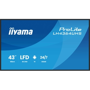 Comparateur de prix : iiyama 42.5" LED - ProLite LH4364UHS-B1AG - Ecran dynamique 4K UHD