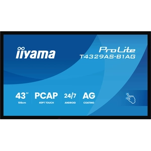 iiyama 43" LED - ProLite T4329AS-B1AG - Ecran dynamique tactile 4K UHD pas cher