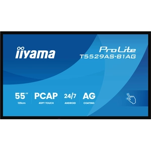 iiyama 55" LED - ProLite T5529AS-B1AG - Ecran dynamique tactile 4K UHD pas cher
