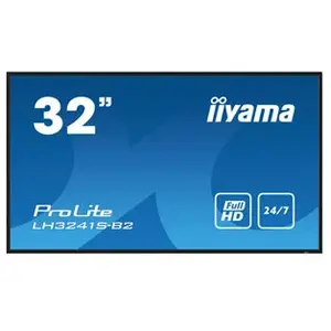 Comparateur de prix : Iiyama Lfd 32 noir dalle ips 16:9 1920x1080 247 350 cdm 8ms vga 3xhdmi usb m LH3241S-B2