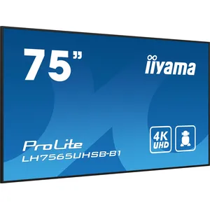 Comparateur de prix : iiyama LH7565UHSB-B1, Kiosk-ontwerp, 189,2 cm (74.5"), LED, 3840 x 216...