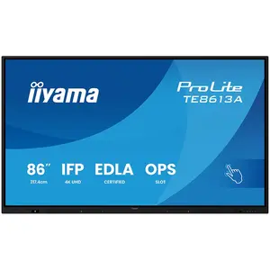 Comparateur de prix : iiyama 86" LED - ProLite TE8613A-B1AG - Ecran dynamique tactile 4K UHD
