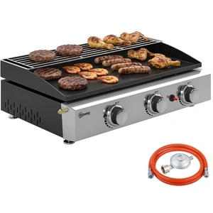 ALMASTORE Barbecue A Gaz Portable 7,5 Kw Avec 3 Bruleurs Et Grille pas cher
