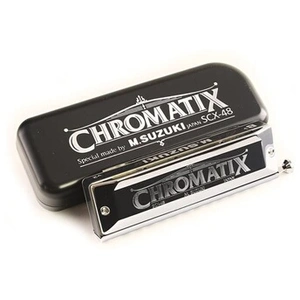 Suzuki Chromatic Harmonica Standard modèle SCX-48(12 trous) clé de BbVendu paramazon