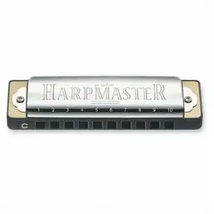 SUZUKI HARPMASTER Harmonica diatonique en La - Finition chromée