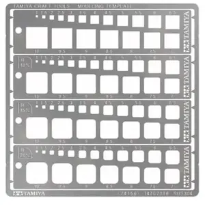 Tamiya Craft Tool Series No.156 Modeling Template (Square 1-10mm) Hobb... pas cher