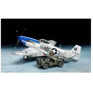 Tamiya Set Maquettes militaires : P-51D Mustang et 1/4ton 4x4 Véhicule légerVendu paramazon