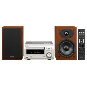 Denon Micro Chaîne Denon D M41 DAB Bluetooth Argent et Bois pas cher