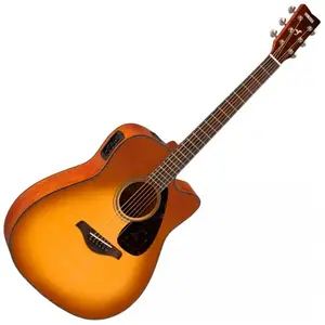 Comparateur de prix : Yamaha FGX800C Sand Burst Guitare Dreadnought acoustique-électrique