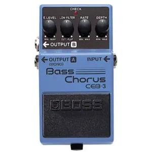 Pédale Bass Chorus CEB-3 BOSS, une pédale compacte de Chorus avec Crossover intégréVendu parfnac