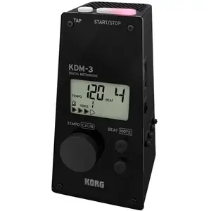 Korg KDM-3 - Métronome Traditionnel avec haut-parleur résonant noir pas cher