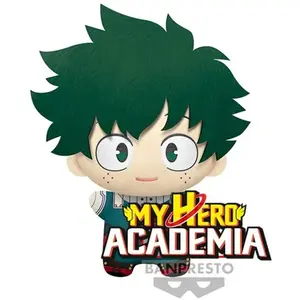 Banpresto Peluche - MY HERO ACADEMIA - Izuku Midoriya - 32cm - Vert et Blanc pas cher