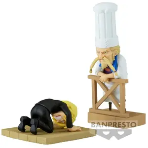 Comparateur de prix : Banpresto One Piece - Sanji & Zeff - Figurine Wcf Log Stories 8cm