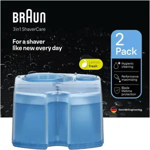 Comparateur de prix : Gel nettoyant rasoir x2 clean & renew Braun 4987176176677