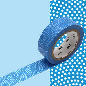 Comparateur de prix : Masking Tape - Pois Samekomon bleu - 15 mm x 7 m