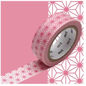 Comparateur de prix : Masking Tape - Asanoha momo (rose) - 15 mm x 7 m
