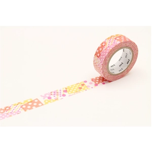 Non communiqué Masking tape à pois - Rose - 1,5 cm x 7 m pas cher