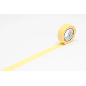 Comparateur de prix : Masking tape unicolore - Jaune - 1,5 cm x 7 m