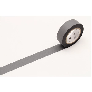 Masking tape unicolore pastel - Gris mat - 1,5 cm x 7 m pas cher