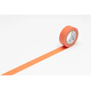 Masking Tape - Vermillon (ninjin) - 15 mm x 10 m pas cher