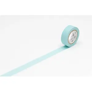 Masking tape unicolore - Bleu layette - 1,5 cm x 7 m