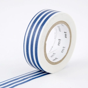 Masking tape lignes - Indigo - 1,5 cm x 7 m pas cher