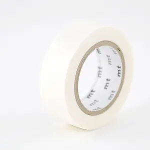 Masking tape à rayures - Blanc - 1,5 cm x 7 m