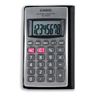 Calculatrice de poche - Casio - HL-820ER - 8 chiffres - Alimentation par pile - Noir