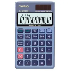 CASIO Calculatrice de poche  SL320TER+ bleue pas cher