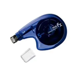 Comparateur de prix : PLUS JAPAN Roller de Correction Latéral 'FX' 5 mm x 10 m Tête Flexible Bleu