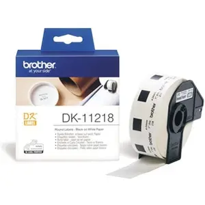 Comparateur de prix : Brother DK-11218 | Rouleau d'étiquettes, original | noir sur blanc | 24 mm