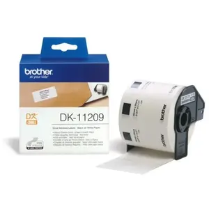 Comparateur de prix : Etiquettes adresses BROTHER P-TOUCH DK-11209 - 29x62mm - 800 étiquettes