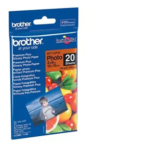 Brother BP - Brillant - 100 x 150 mm 20 feuille(s) papier photo - pour Brother DCP-J1140, J1200, J1800, MFC-J1010, J1012, J2340, J3540, J3940, J4335, J5340Vendu parfnac
