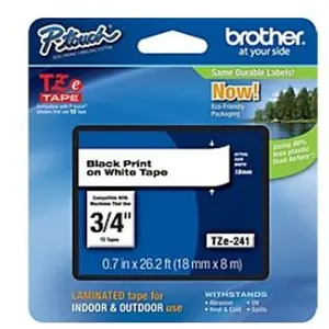 Comparateur de prix : Brother TZe-241 - ruban lamine - 1 cassette(s) - rouleau (1,8 cm x 8 m)