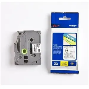 Comparateur de prix : Ruban étiqueteuse laminé brother p-touch tze-211 - noir sur blanc - 6mm