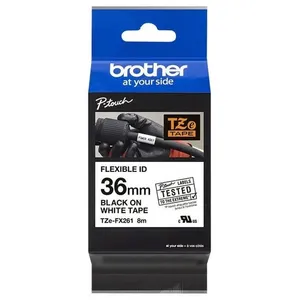Comparateur de prix : Brother TZe-FX261 - ruban flexible - 1 cassette(s) - Rouleau (3,56 cm x 8 m)