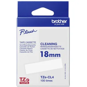 Brother - Ruban de nettoyage TZe, tz TZe-CL4 18 mm pas cher