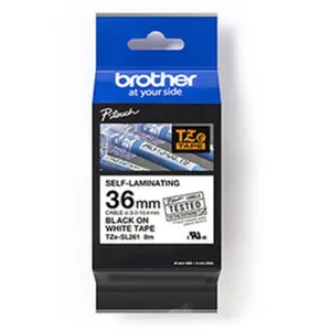 Comparateur de prix : Brother - TZeSL261 tape Black on White (TZESL261)