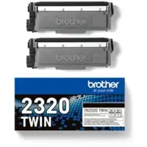 Comparateur de prix : Pack de toner noir d'origine Brother TN2320TWIN 2 unités