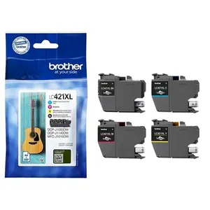 Comparateur de prix : Brother LC421XL Value Pack Lot de 4 Cartouches d'encre XL Noir/Jaune/Cyan/Magenta