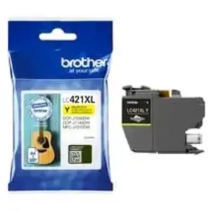 Comparateur de prix : Conso imprimantes - BROTHER - LC421XL - Jaune - 500 pages LC421XLY