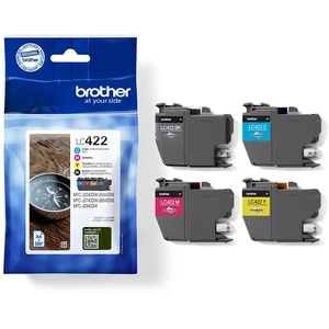 Comparateur de prix : Pack de 4 Cartouches d'encre Brother LC422 Noir Jaune Cyan Magenta